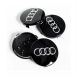 4 articles 60mm / 57mm AUDI Enjoliveurs cache-moyeux de centre de roue 4B0601170 noir brillant