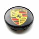 4 Stück Porsche nabendeckel 68mm / 62mm felgendeckel nabenkappen schwarz