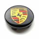 4 Stück Porsche nabendeckel 68mm / 64mm felgendeckel nabenkappen schwarz