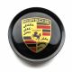 4 articles 74mm / 70mm PORSCHE Enjoliveurs cache-moyeux de centre de roue NOIR