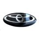 Set of 4 x 50mm SILICONE emblems TOYOTA, wheel center stickers Rim covers Logo