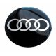 Satz von Audi rad mitte aufkleber 4 x 90mm Silikon embleme