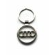 Audi KeyChain Logo Keyring Fob Silver Metal