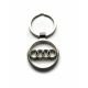 AUDI Porte-clés Logo pendentif Métal Chromé