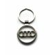 Audi Schlüsselanhänger Logo Silber Metall