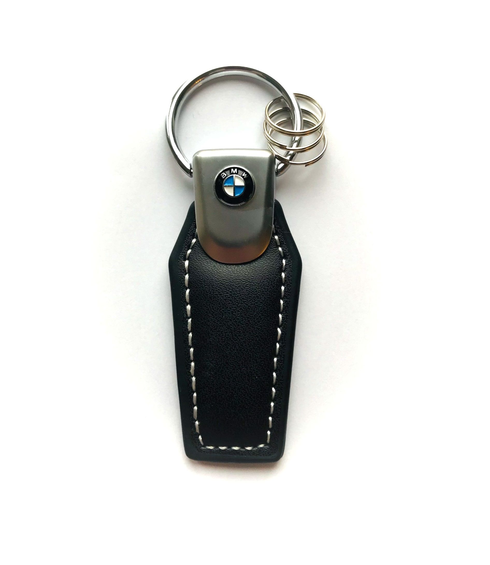Personalisiere Echtes Leder Luxus Auto Schlüsselanhänger Auto Logo BMW