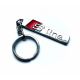 Audi S-Line Metal Logo KeyChain Keyring Fob Silver