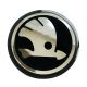 4 articles x 64mm SILICONE autocollants SKODA centre de roue LOGO enjoliveurs emblèmes