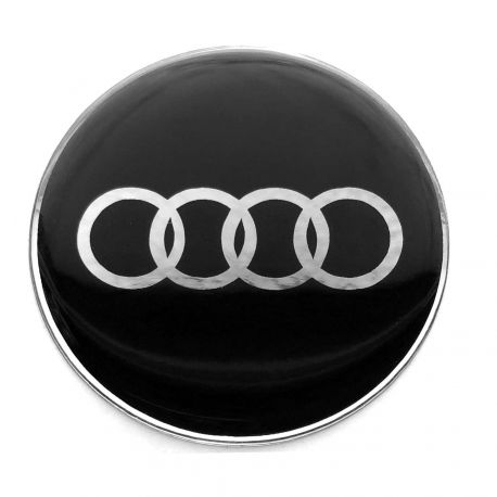 Satz von Audi rad mitte aufkleber 4 x 55mm Silikon embleme