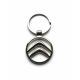 Citroen Metal Logo KeyChain Keyring Fob Silver