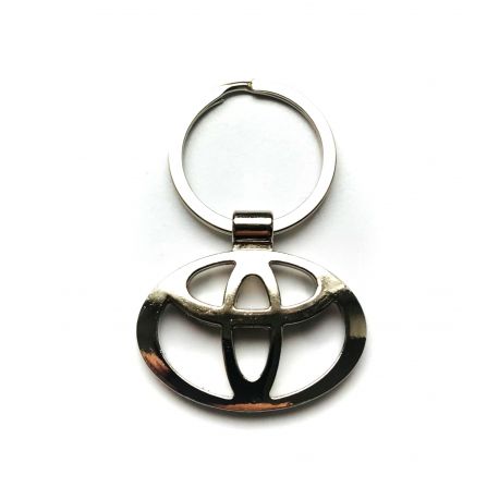 Toyota Metall Logo Schlüsselanhänger Silber