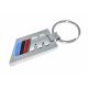 BMW M-Sport Power Logo Metal KeyChain Keyring Fob Silver