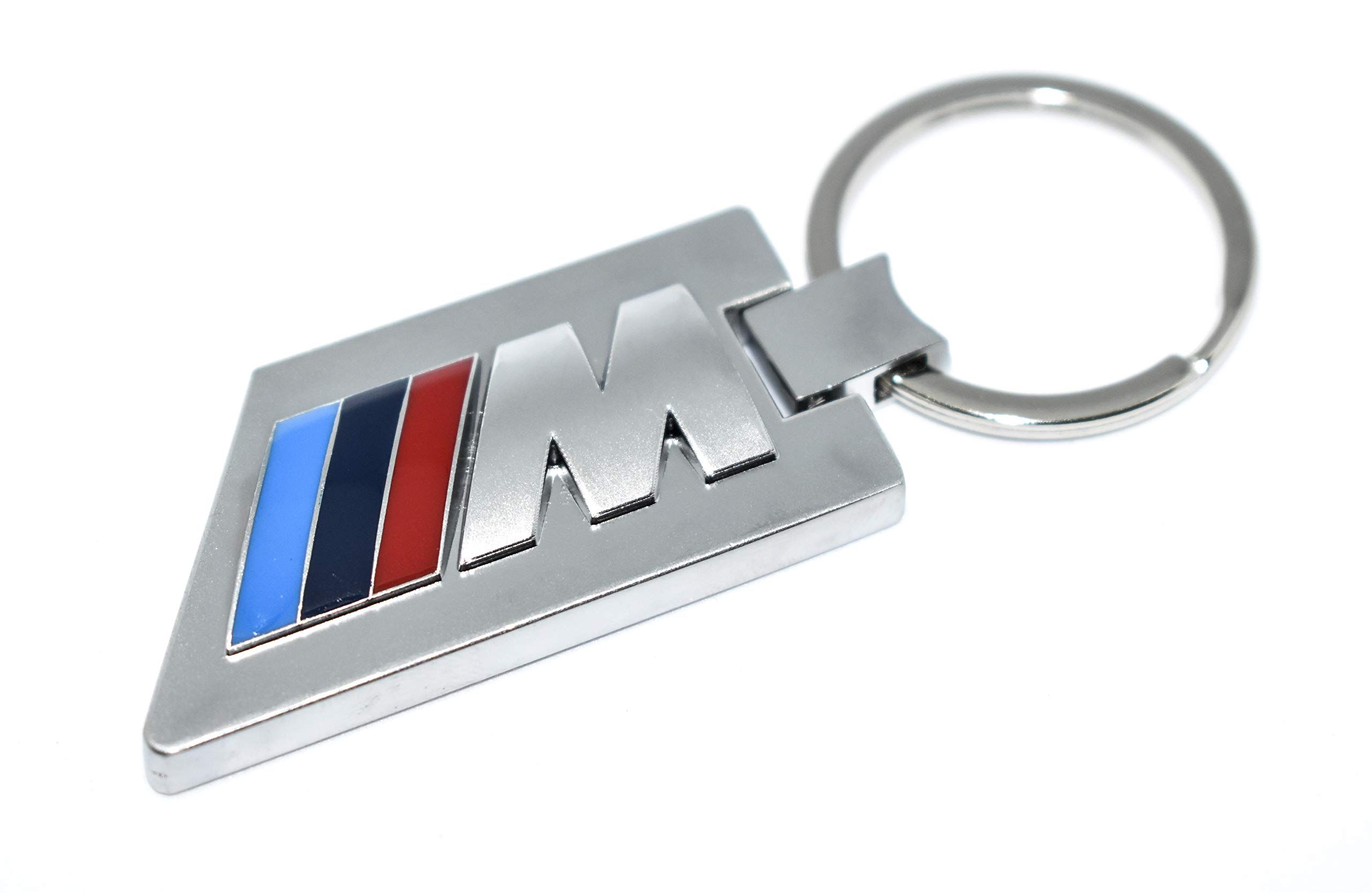 BMW M-Sport Power Logo Metall Schlüsselanhänger Silber