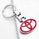 Toyota Logo Metall Schlüsselanhänger Rot