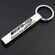 Mercedes Benz AMG Logo Metal KeyChain Keyring Fob Silver Strip Shape