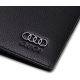 Audi Leder Geldbörse Portemonnaie Bifold Geldbeutel Schwarz