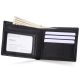 BMW Leather Wallet Bifold Purse Genuine Black