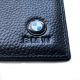 BMW Leather Wallet Bifold Purse Genuine Black