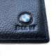BMW Leder Geldbörse Portemonnaie Bifold Geldbeutel Schwarz