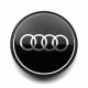 4 items Audi wheel center hub caps 70mm / 64mm rim hub covers