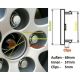 4 articles 69mm / 57mm AUDI Enjoliveurs cache-moyeux de centre de roue 8D0601170
