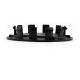 4 items 77mm / 60mm PORSCHE wheel center hub caps covers 7L5601149 BLACK MATTE