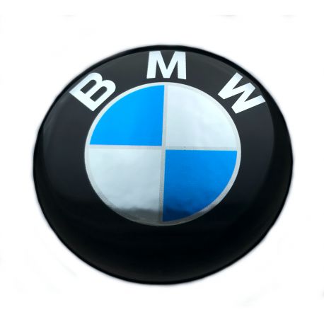 Satz von BMW 4 x 75mm rad mitte aufkleber Silikon verchromt embleme