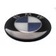 Satz von BMW 4 x 55mm rad mitte aufkleber hellblau Silikon embleme