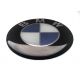 Satz von BMW 4 x 54mm rad mitte aufkleber hellblau Silikon embleme