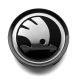 4 items 74mm / 70mm SKODA wheel center hub caps covers