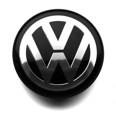 4 Stück VW nabendeckel 60mm / 57mm Volkswagen felgendeckel nabenkappen Schwarz