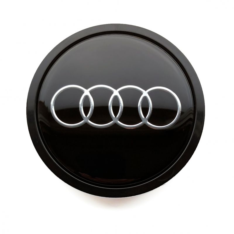Audi 69 mm Nabendeckel, Nabenkappen, Felgendeckel grau