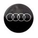 Satz von Audi 4 x 56mm rad mitte aufkleber felgen logo embleme Metal/Epoxid