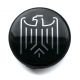 4 items 60mm / 57mm wheel center hub caps Stylized Heraldic EAGLE rim badges