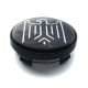 4 items 60mm / 57mm wheel center hub caps Stylized Heraldic EAGLE rim badges