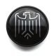 4 items 63mm / 57mm wheel center hub caps Stylized Heraldic EAGLE rim badges