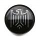 4 items 63mm / 58mm wheel center hub caps Stylized Heraldic EAGLE rim badges
