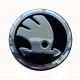4 items 58mm / 55mm SKODA wheel center hub caps covers