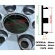4 items Mercedes Benz 68mm / 64mm wheel center hub caps rim covers