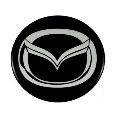 Satz von 4 x 50mm SILIKON embleme MAZDA, rad mitte aufkleber Radkappen logo