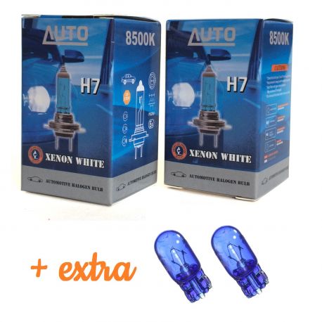 2x H7 Xenon White 60/50W Headlight Fog Light Bulbs – 8500K 12V Halogen Replacement