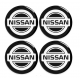 Satz von Nissan 4 x 62mm rad mitte aufkleber Silikon embleme