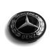 4 items Mercedes Benz 63mm / 58mm wheel center caps rim hub covers BLACK LAUREL