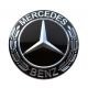 Satz von 4 x 56mm METAL embleme MERCEDES BENZ, rad mitte aufkleber Radkappen logo SCHWARZ LORBEER
