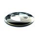 Set of 4 x 60mm BMW METAL emblems, wheel center stickers Rim covers Black / White