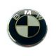 Satz von 4 x 60mm BMW METAL embleme, rad mitte aufkleber Radkappen Schwarz / Weiss