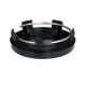4 articles 59mm / 54mm PORSCHE Enjoliveurs cache-moyeux de centre de roue NOIR DORÉ