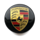 4 articles 59mm / 54mm PORSCHE Enjoliveurs cache-moyeux de centre de roue NOIR DORÉ