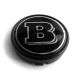 4 items Mercedes Benz 64mm / 61mm wheel center caps rim hub covers Brabus