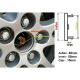 4 items Mercedes Benz 65mm / 55mm wheel center caps rim hub covers Brabus